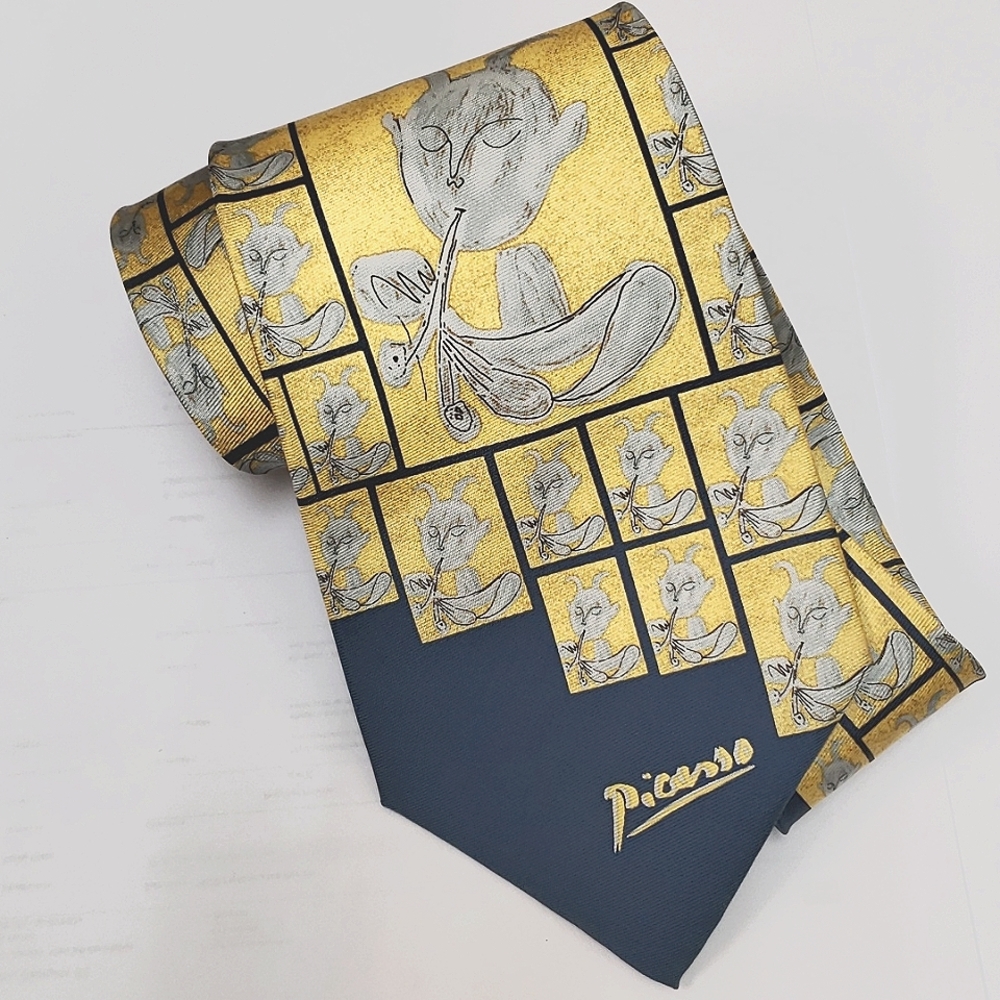 Picasso Collection, Faun Playing Diaule Tie.